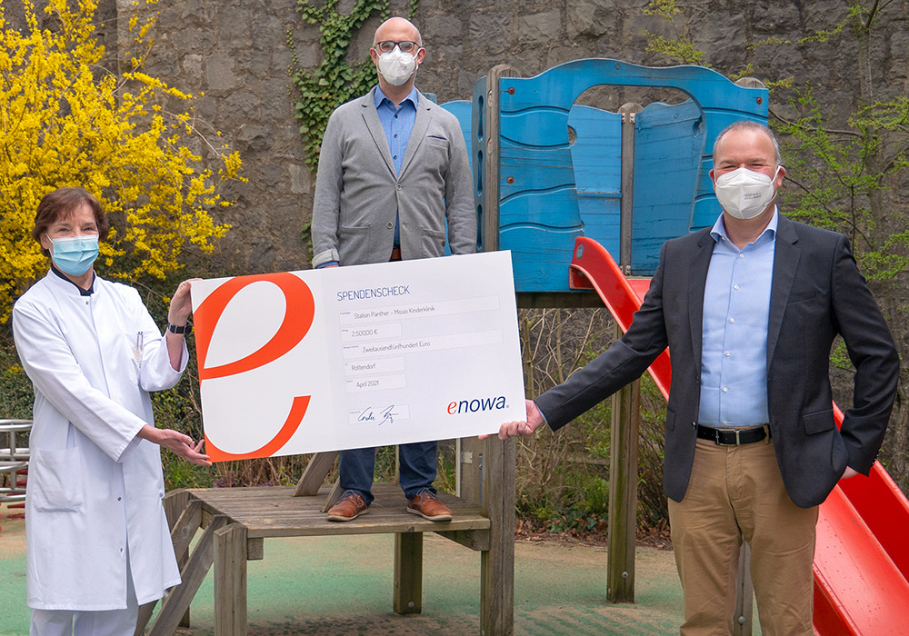 Enowa AG spendet für die Frühchen der Missio Kinderklinik