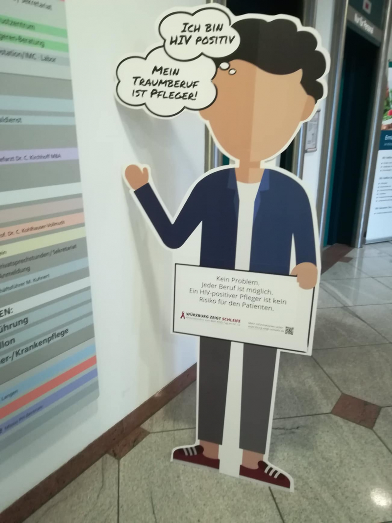 Aktion zum Welt-Aids-Tag