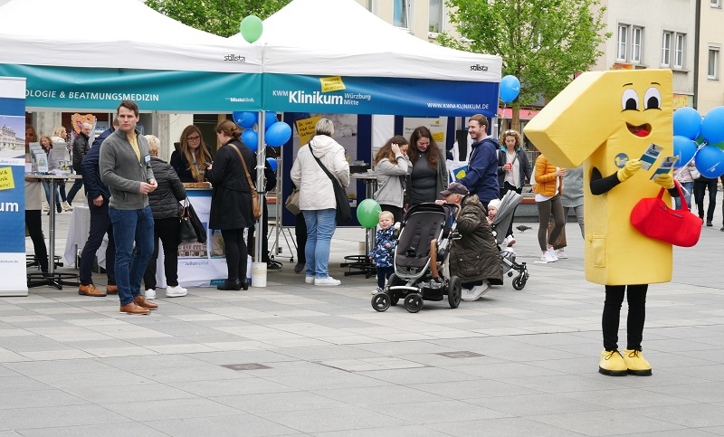 Trotz Wind und Wetter: KWM Infostand kam gut an