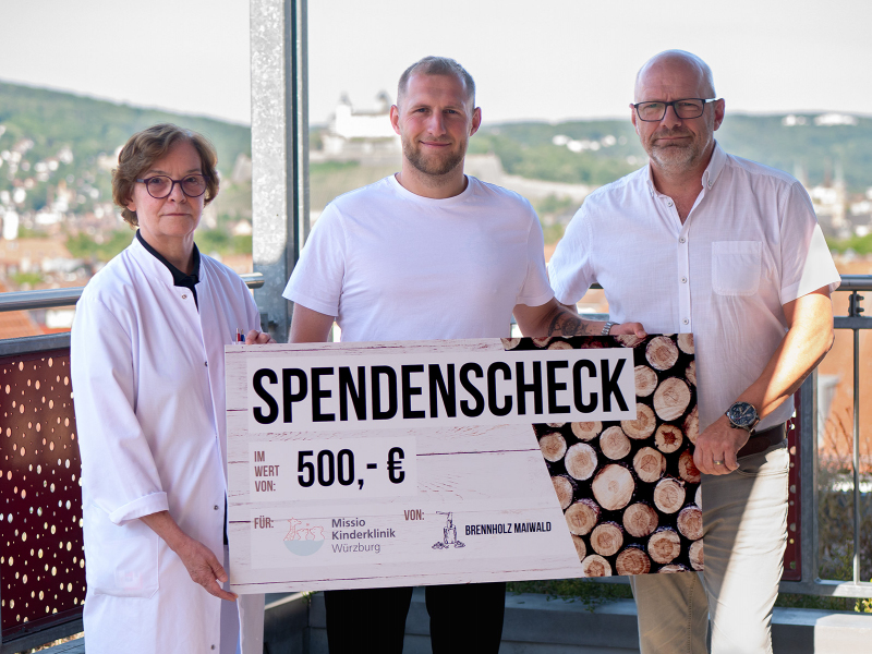 Brennholzhandel Maiwald spendet 500,- Euro an Missio Kinderklinik