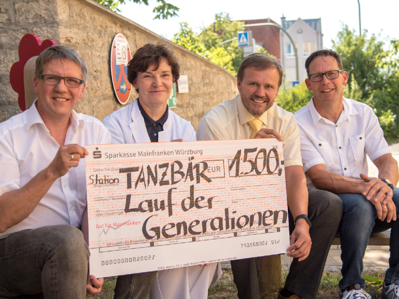 Lauf der Generationen spendet 1.500,- Euro für die Station Tanzbär