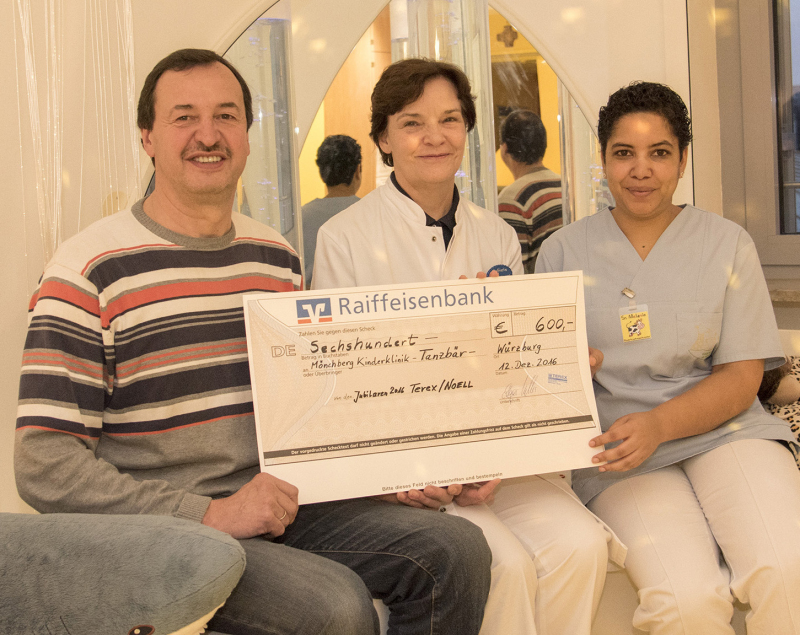 TEREX/NOELL-Jubilare spenden 600,- für Station Tanzbär der Missio Kinderklinik