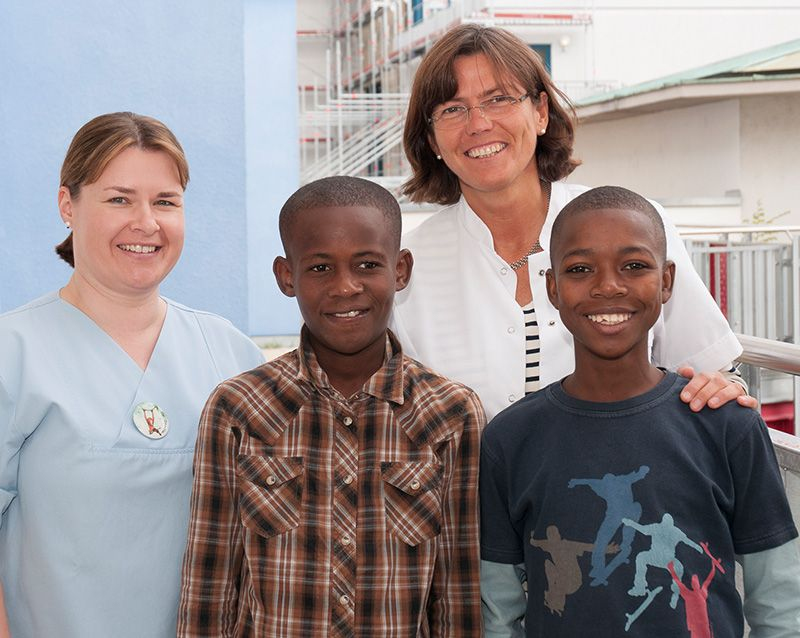 Kleine Patienten aus Haiti eingetroffen